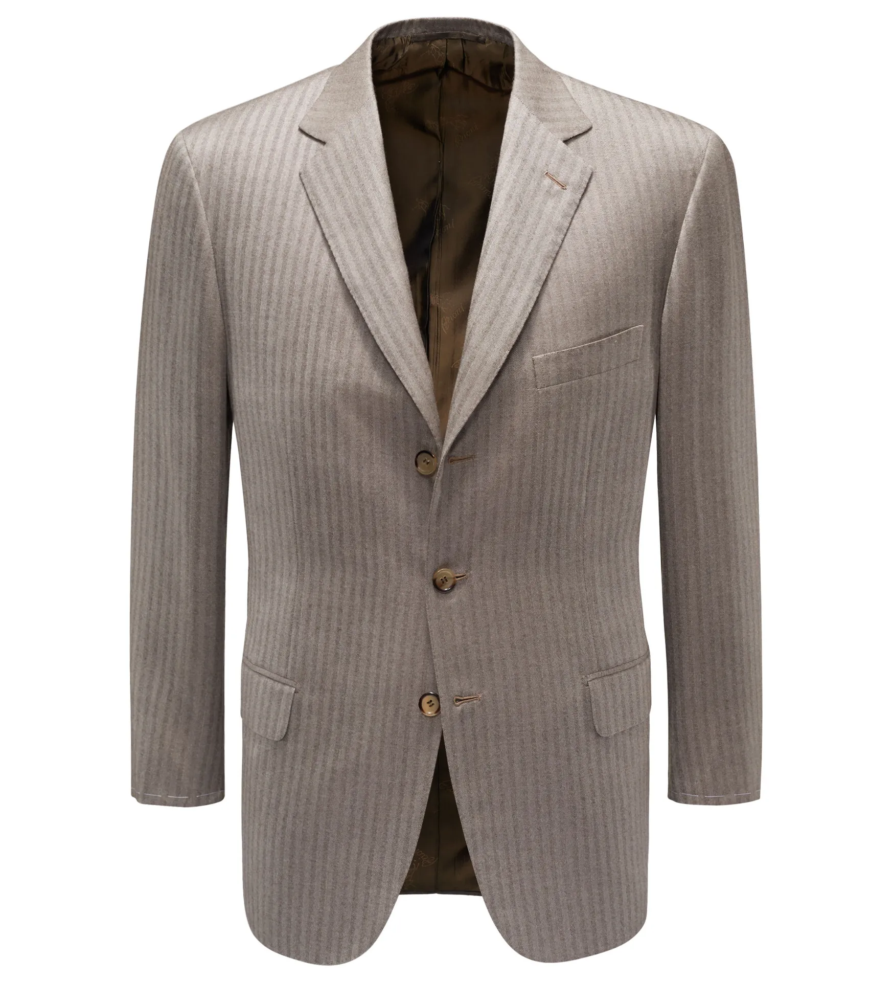 Brioni - Herren - Sakko %27Colosseo%27 graubraun gemustert Brioni - Herren - Sakko %27Colosseo%27 graubraun gemustert