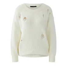 Oui - Pullover - Größe 34 DAMEN - creme Oui - Pullover - Größe 34 DAMEN - creme