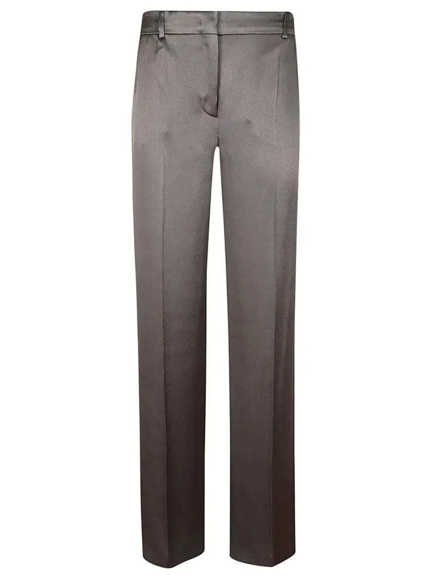 Alberta Ferretti - Tailored Grey Trousers With Smooth Finish - Größe 42 - grau Alberta Ferretti - Tailored Grey Trousers With Smooth Finish - Größe 42 - grau