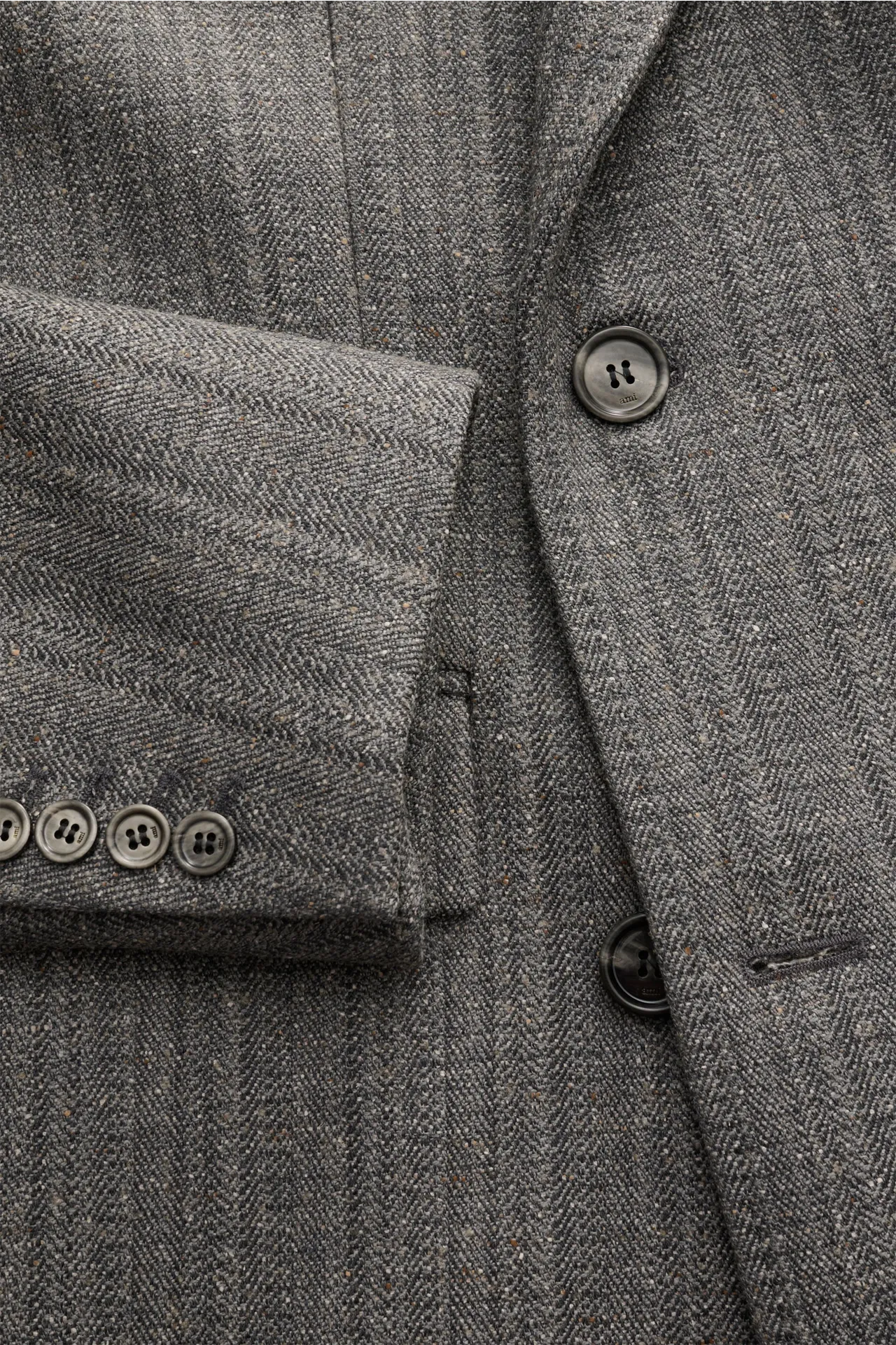 Ami Paris - Herren - Mantel grau meliert – Bild 4
