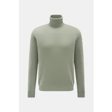 04651/ A trip in a bag - Herren - Cashmere Rollkragenpullover graugrün 04651/ A trip in a bag - Herren - Cashmere Rollkragenpullover graugrün