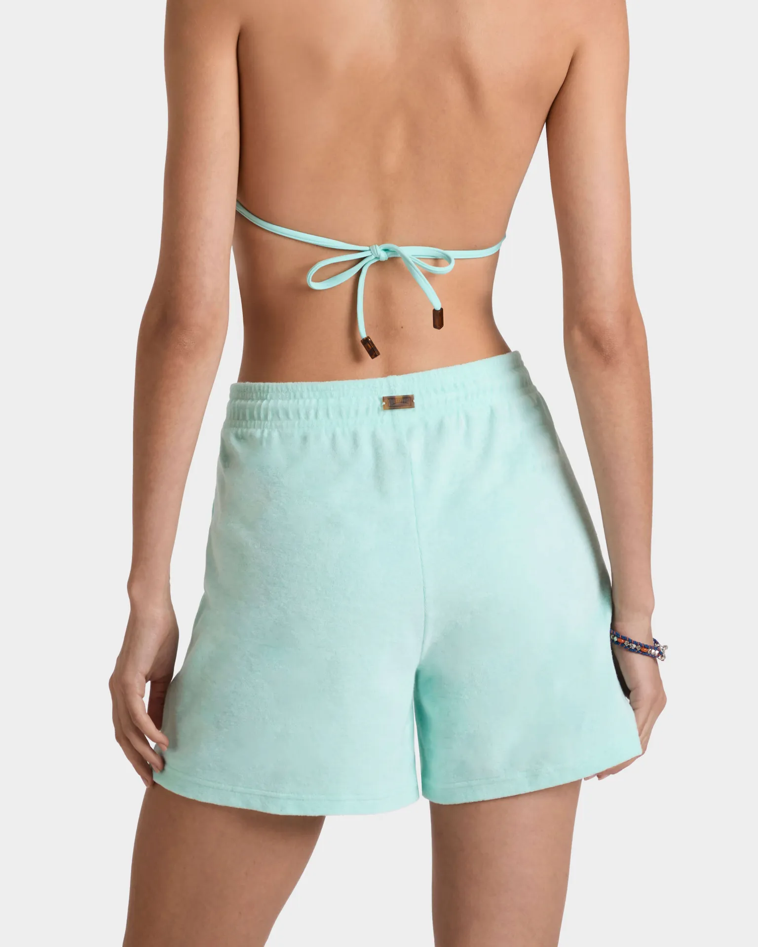 Vilebrequin - Solid Frottee-shorts Für Damen - Shorty - Liona - Blau - Größe L – Bild 4