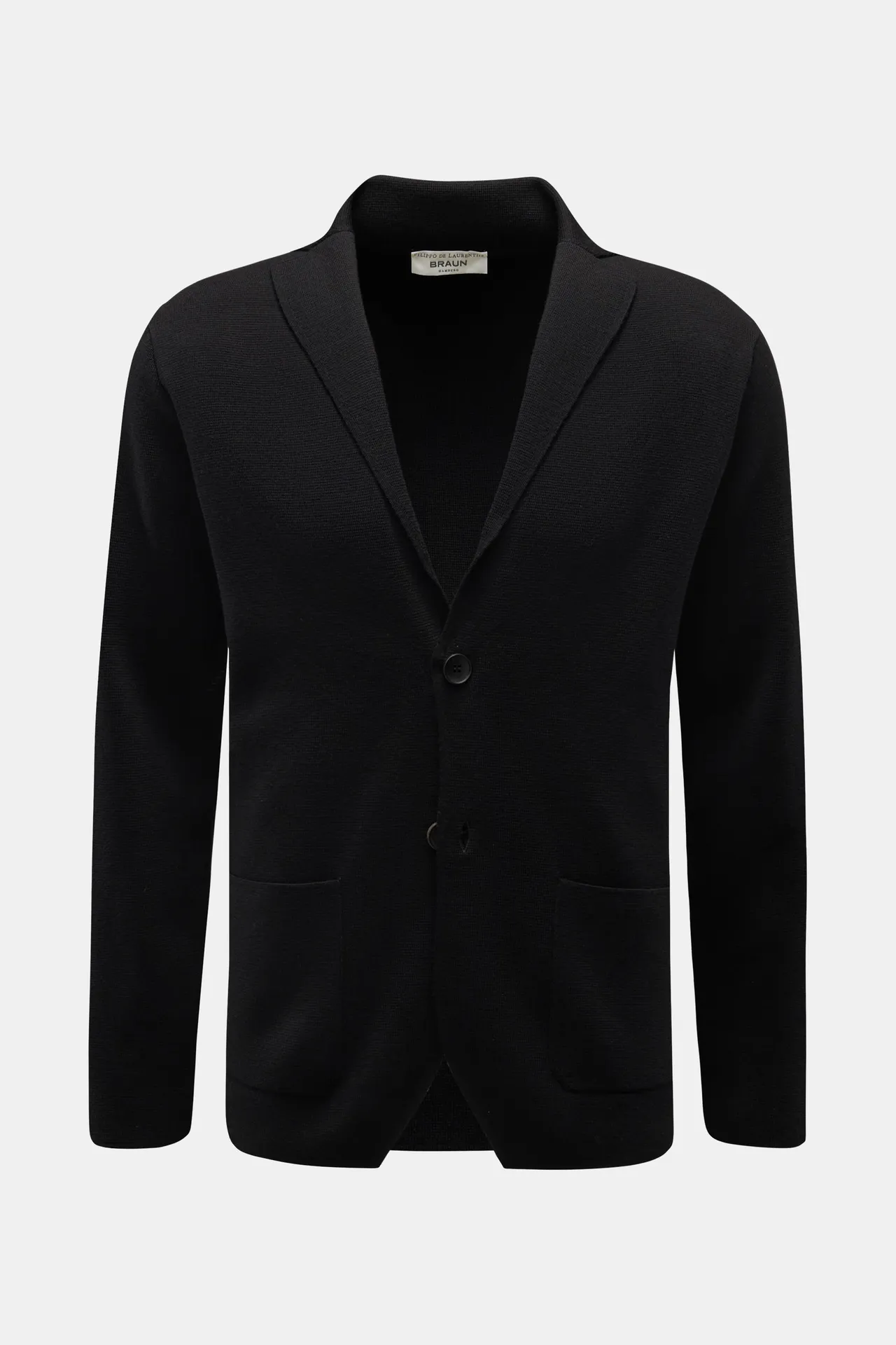 Filippo de Laurentiis - Herren - Merino Cardigan schwarz Filippo de Laurentiis - Herren - Merino Cardigan schwarz