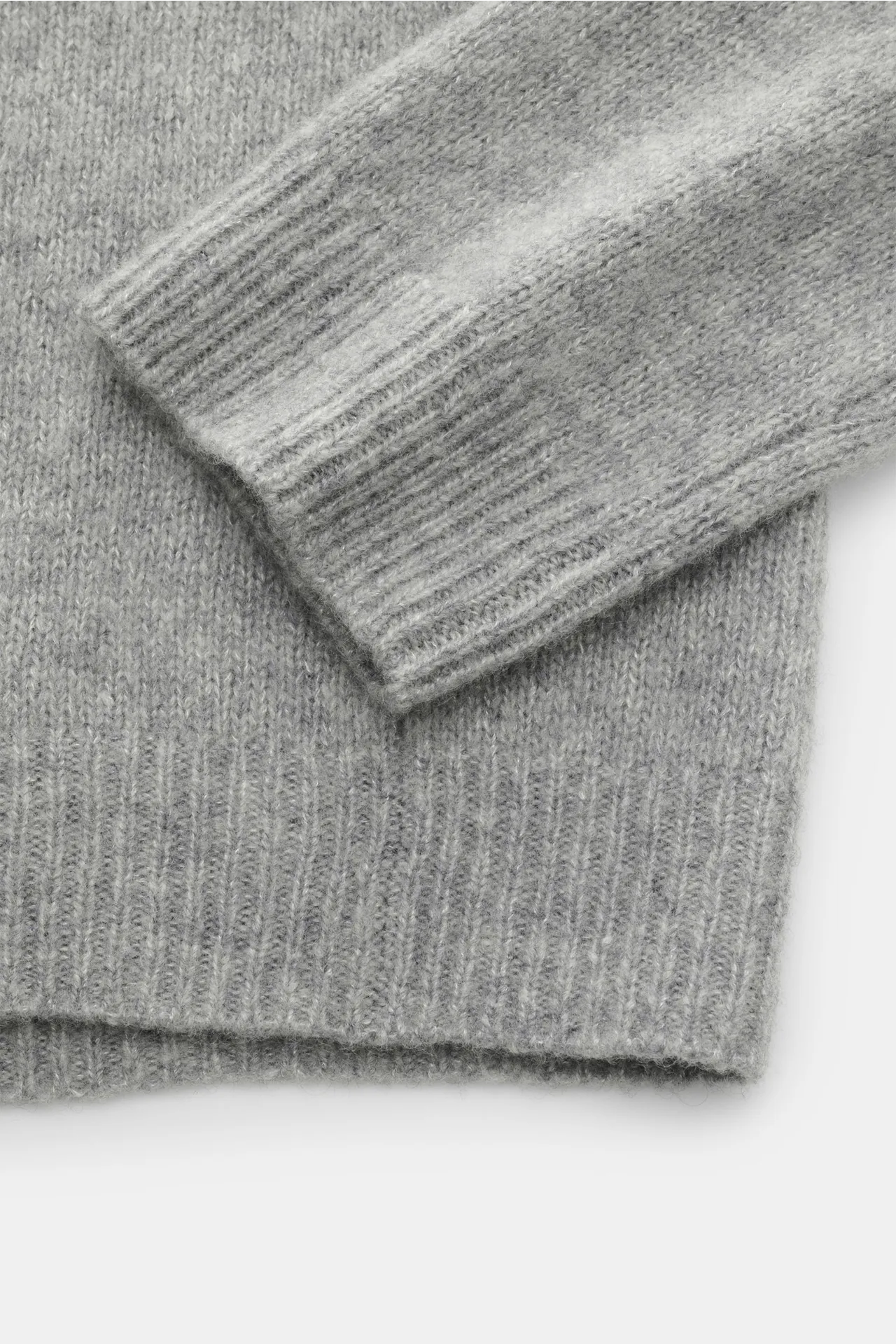 Lisa Yang - Herren - Rundhalspullover 'Baxter' grau meliert – Bild 3