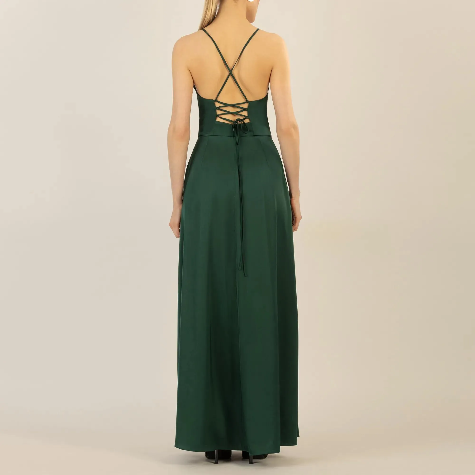Apart - Satin-Abendkleid - Größe 34 - grün – Bild 2