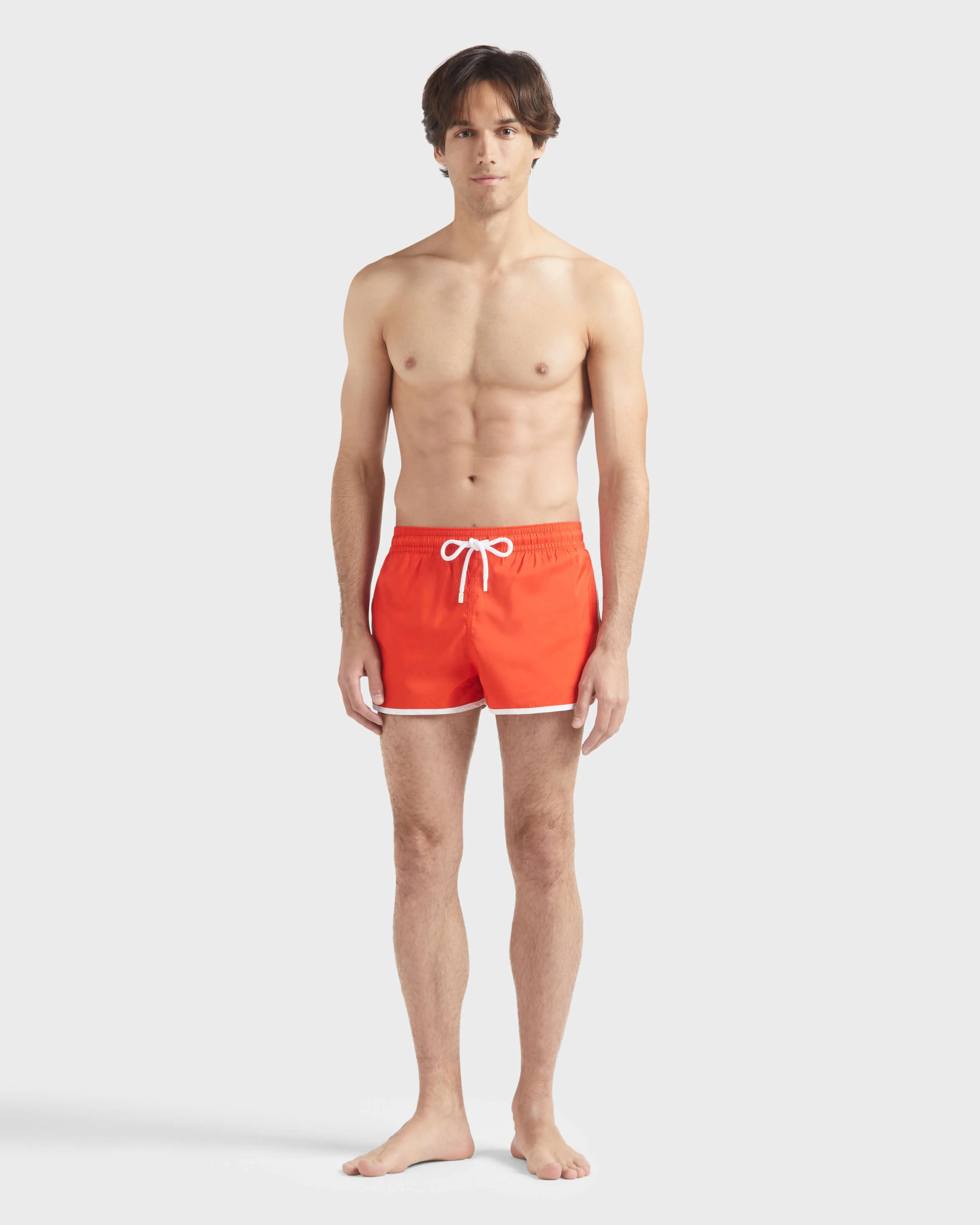 Vilebrequin - Ultraleichte Kurze Vbq Line Badeshorts Für Herren - Bademode - Meno - Rot - Größe S – Bild 3