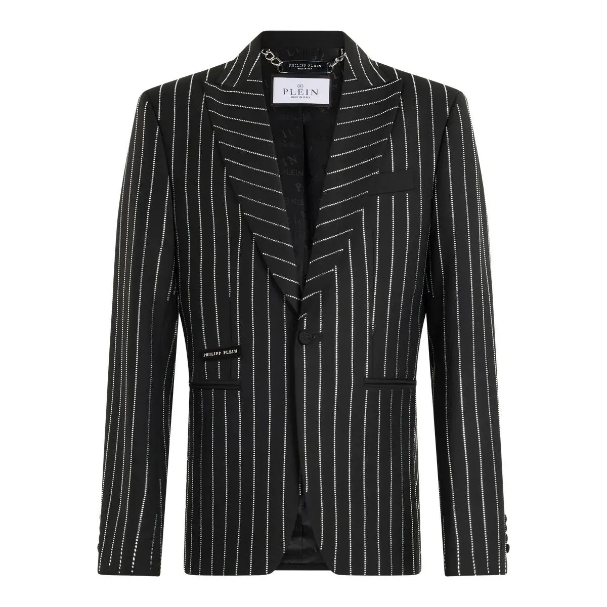 Philipp Plein - Jacquard Blazer Lord Fit Strass - Größe 58 HERREN - schwarz Philipp Plein - Jacquard Blazer Lord Fit Strass - Größe 58 HERREN - schwarz