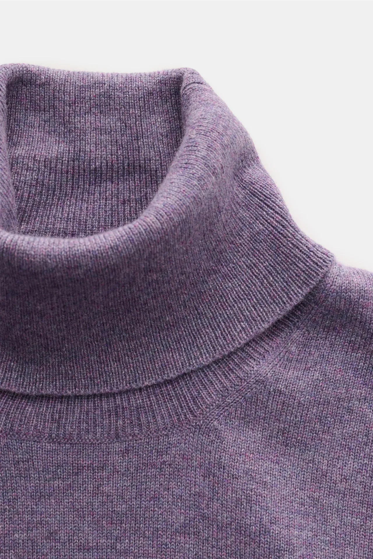 Brunello Cucinelli - Herren - Cashmere Rollkragenpullover violett meliert – Bild 2