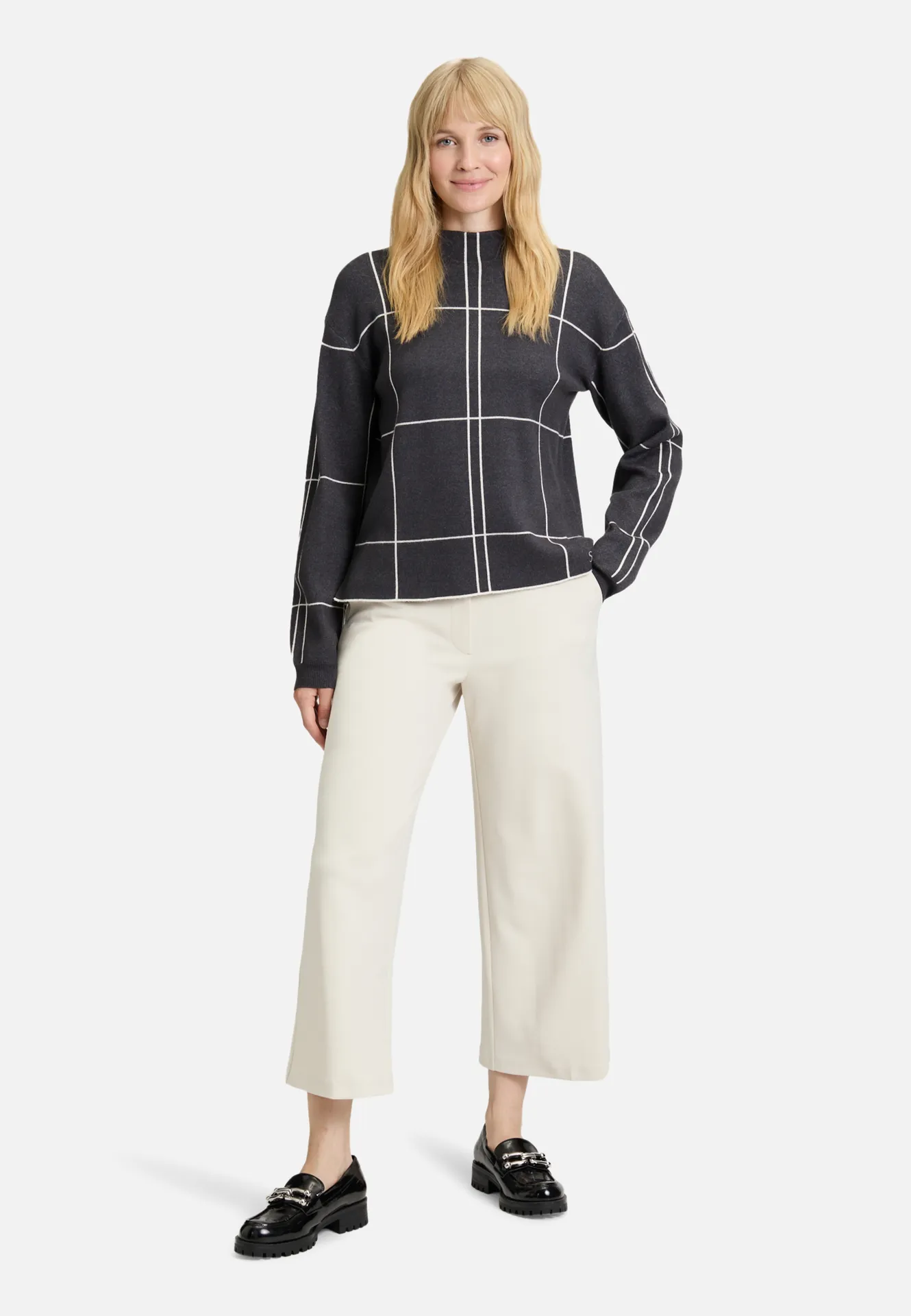 Strickpullover kariert – Bild 2