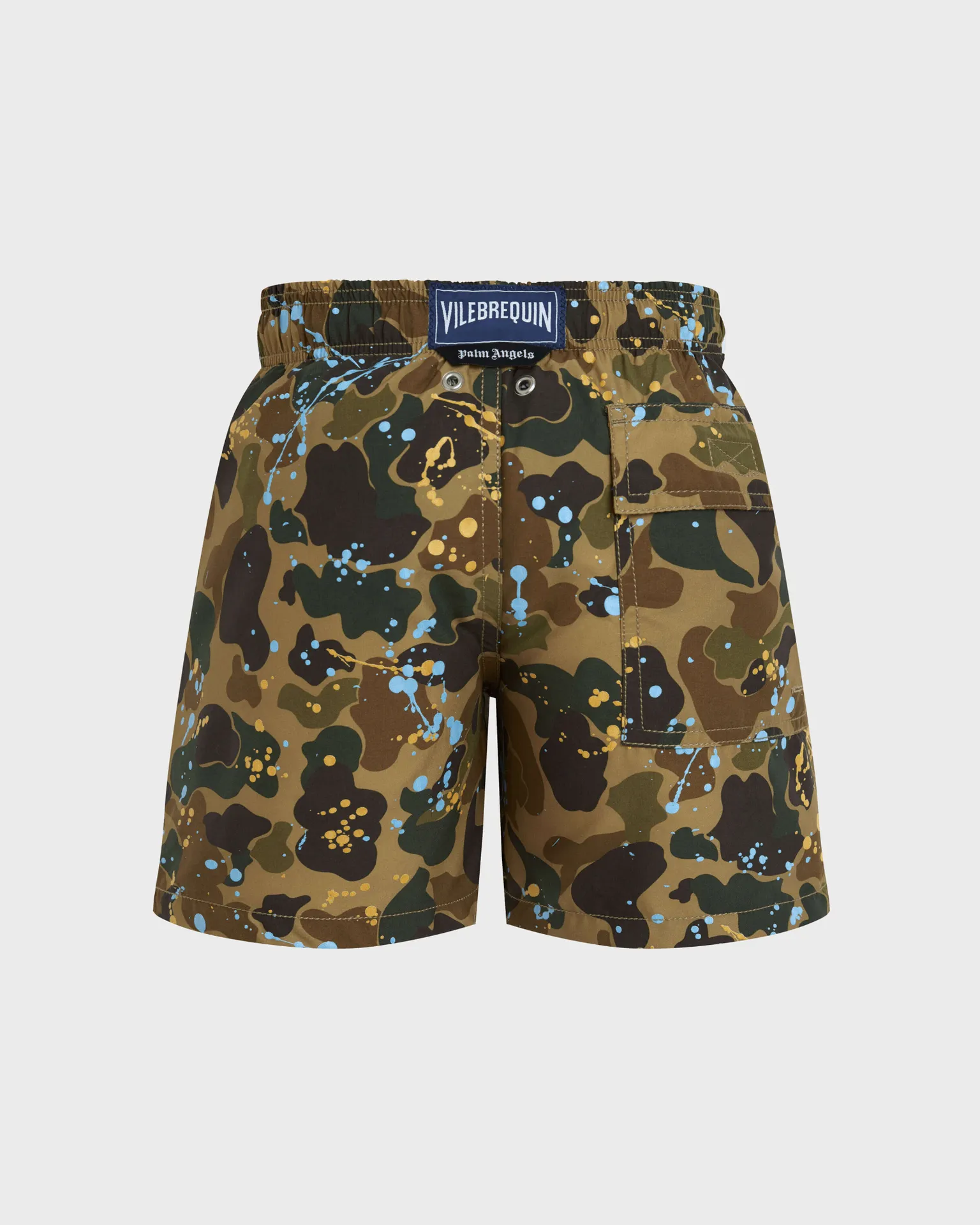 Vilebrequin - Badeshorts Für Jungen Camo Splash - Vbq X Palm Angels - Bademode - Jim - Marone - Größe 2 – Bild 2