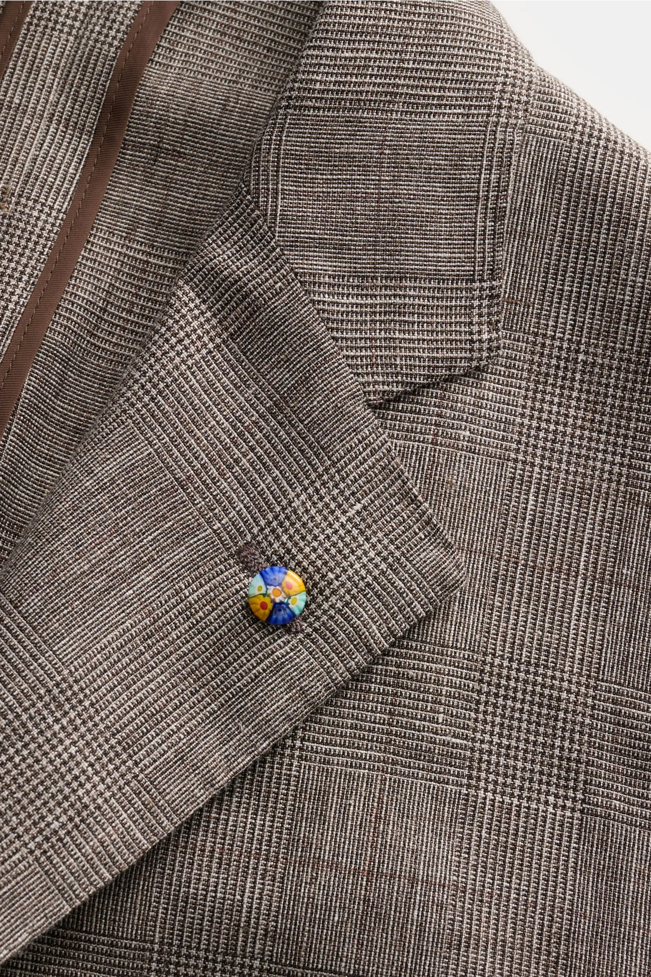 Belvest - Herren - Sakko graubraun/creme kariert – Bild 5