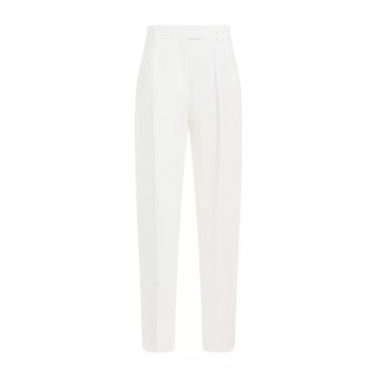 The Row - Off White Linen Antone Pant - Größe 6 - weiß The Row - Off White Linen Antone Pant - Größe 6 - weiß