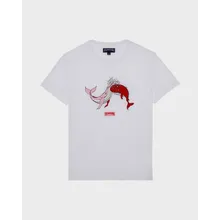 Vilebrequin - Whales Love T-shirt Aus Bio-baumwolle Für Herren - T-shirt - Thom - Weiss - Größe XL Vilebrequin - Whales Love T-shirt Aus Bio-baumwolle Für Herren - T-shirt - Thom - Weiss - Größe XL