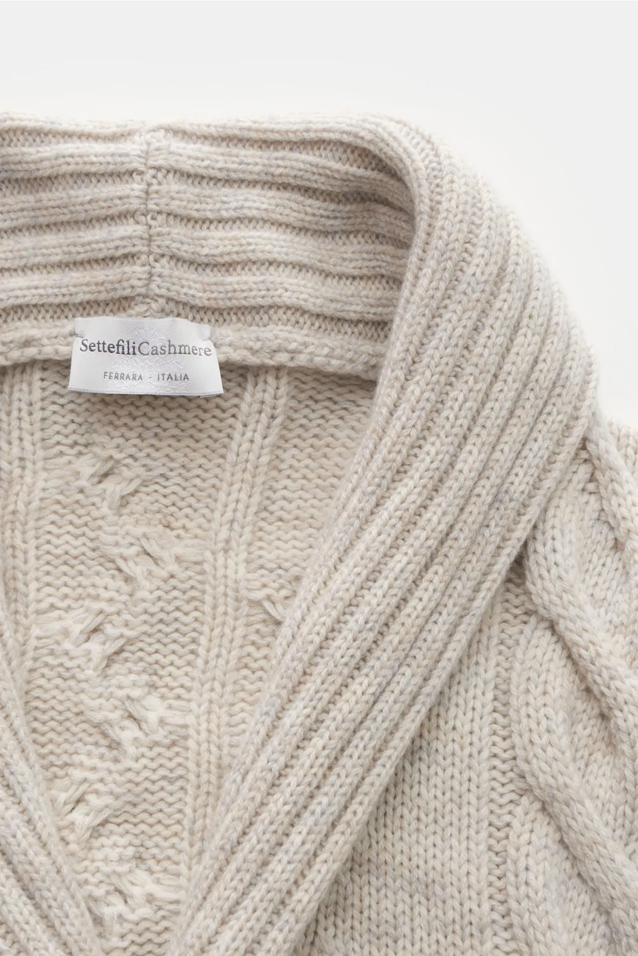 Settefili Cashmere - Herren - Cardigan hellgrau – Bild 2