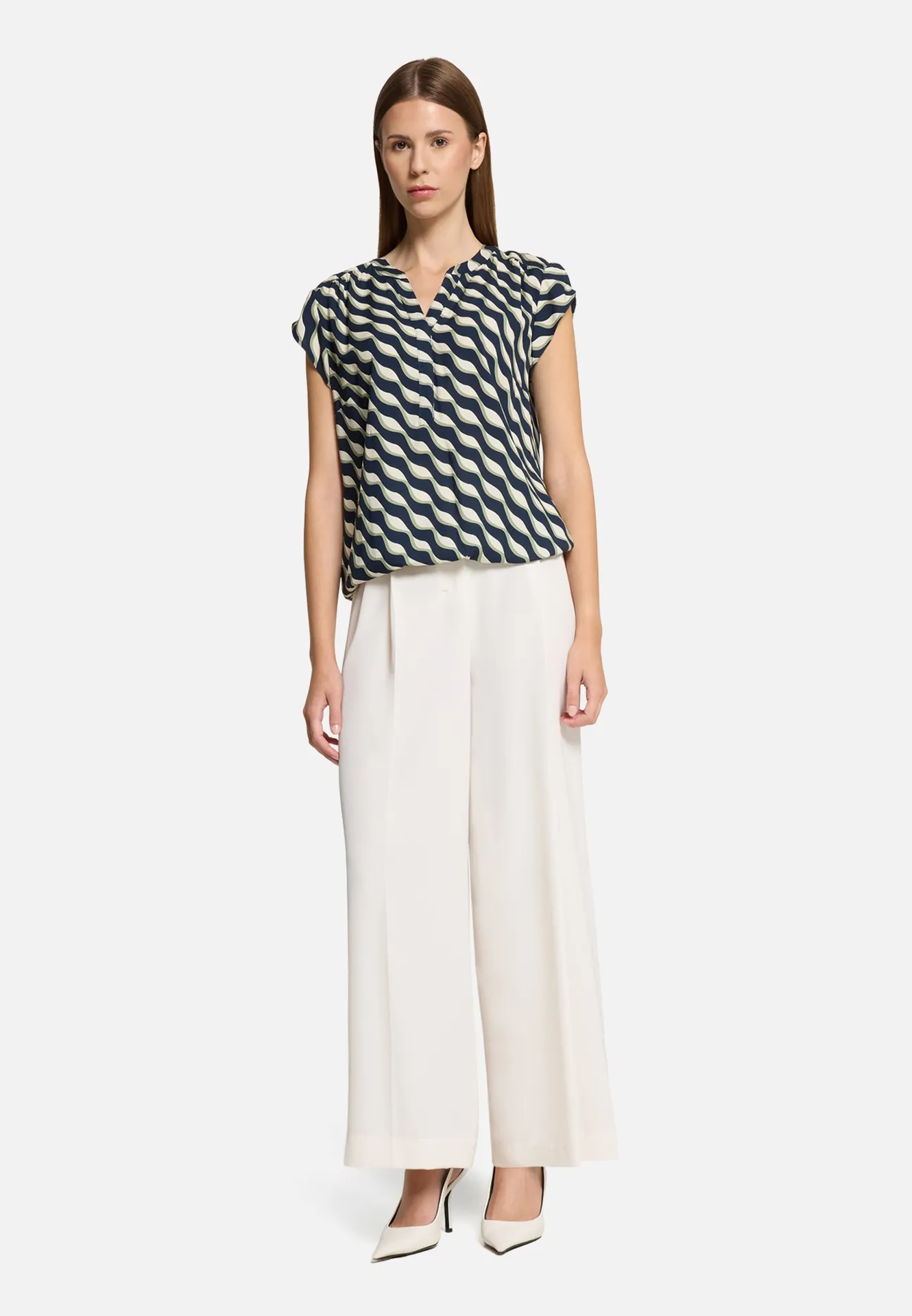 Schlupfbluse kurzarm – Bild 2