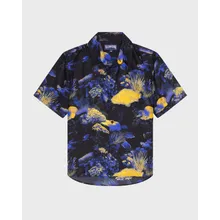 Vilebrequin - Coral Reef Bowling-hemd Aus Seide Für Herren - Hemd - Courbis - Schwarz - Größe XL Vilebrequin - Coral Reef Bowling-hemd Aus Seide Für Herren - Hemd - Courbis - Schwarz - Größe XL