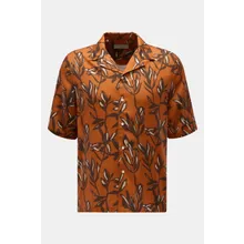 Officine Générale - Herren - Kurzarmhemd %27Eren%27 Kubanischer Kragen hellbraun/dunkelbraun/sand gemustert Officine Générale - Herren - Kurzarmhemd %27Eren%27 Kubanischer Kragen hellbraun/dunkelbraun/sand gemustert