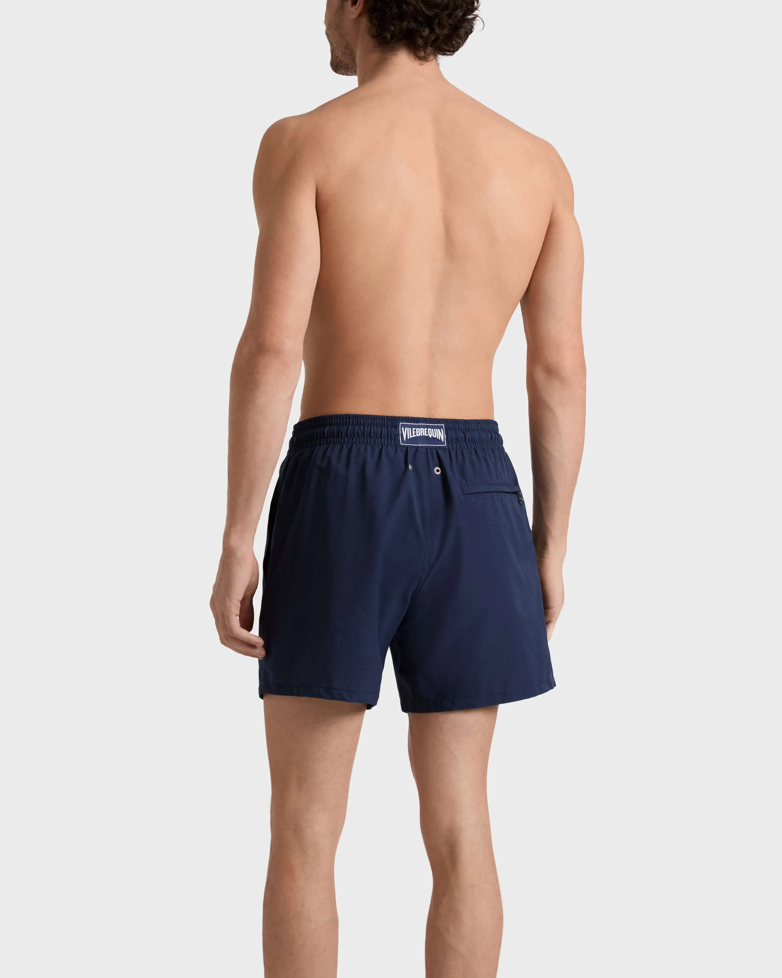 Vilebrequin - Ultraleichte Und Verstaubare Solid Badeshorts Mit Mikroperforation Für Herren - Bademode - Mahina - Blau - Größe XXXL – Bild 4