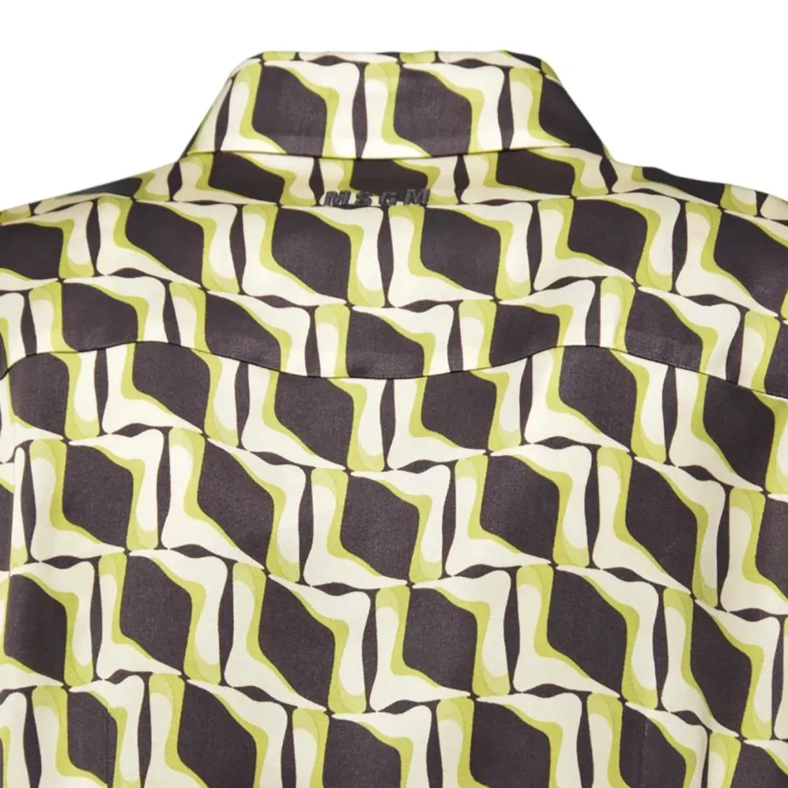 MSGM - Multicolor Printed Viscose Satin Shirt - Größe 42 - bunt – Bild 2