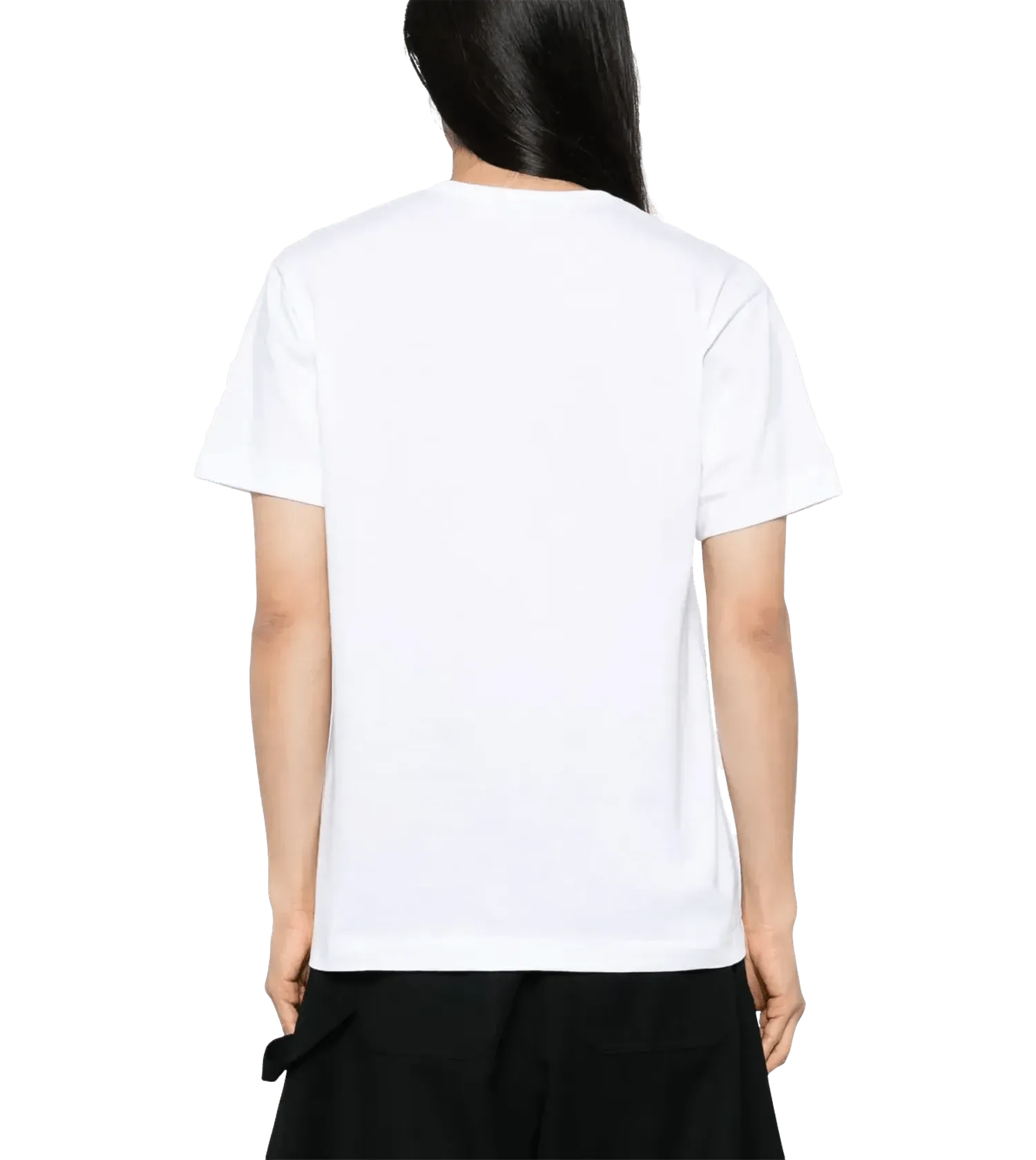 Comme des Garcons Play - T-Shirt mit Kristallverzierung - Größe XXL - weiß – Bild 2