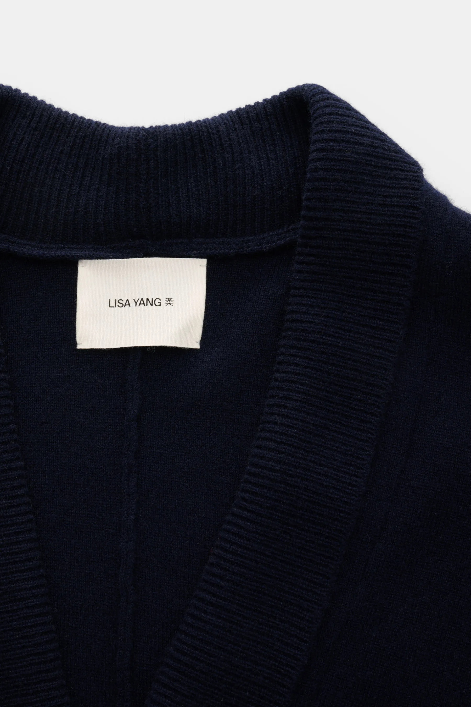 Lisa Yang - Herren - Cashmere Cardigan 'Lance' navy – Bild 2