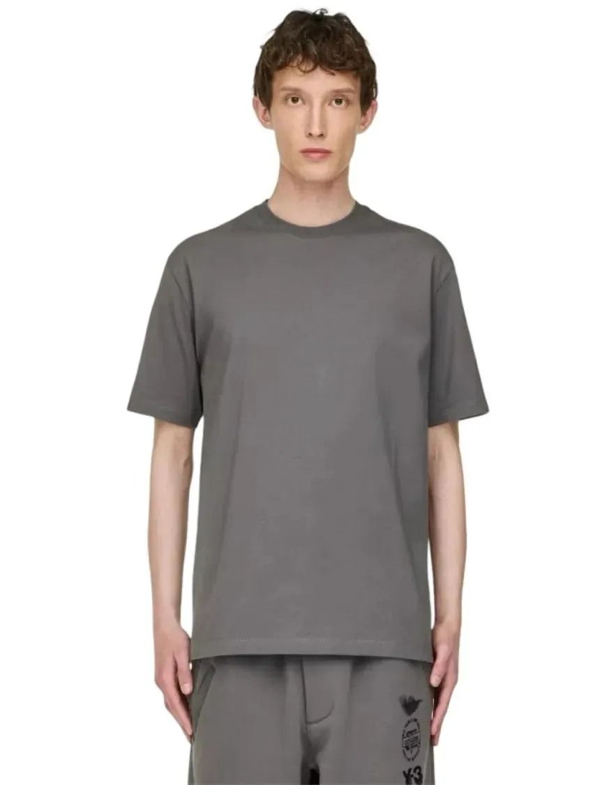 adidas Originals - Cotton Short-Sleeved T-Shirt With Graphic Back Det - Größe S - grau – Bild 2