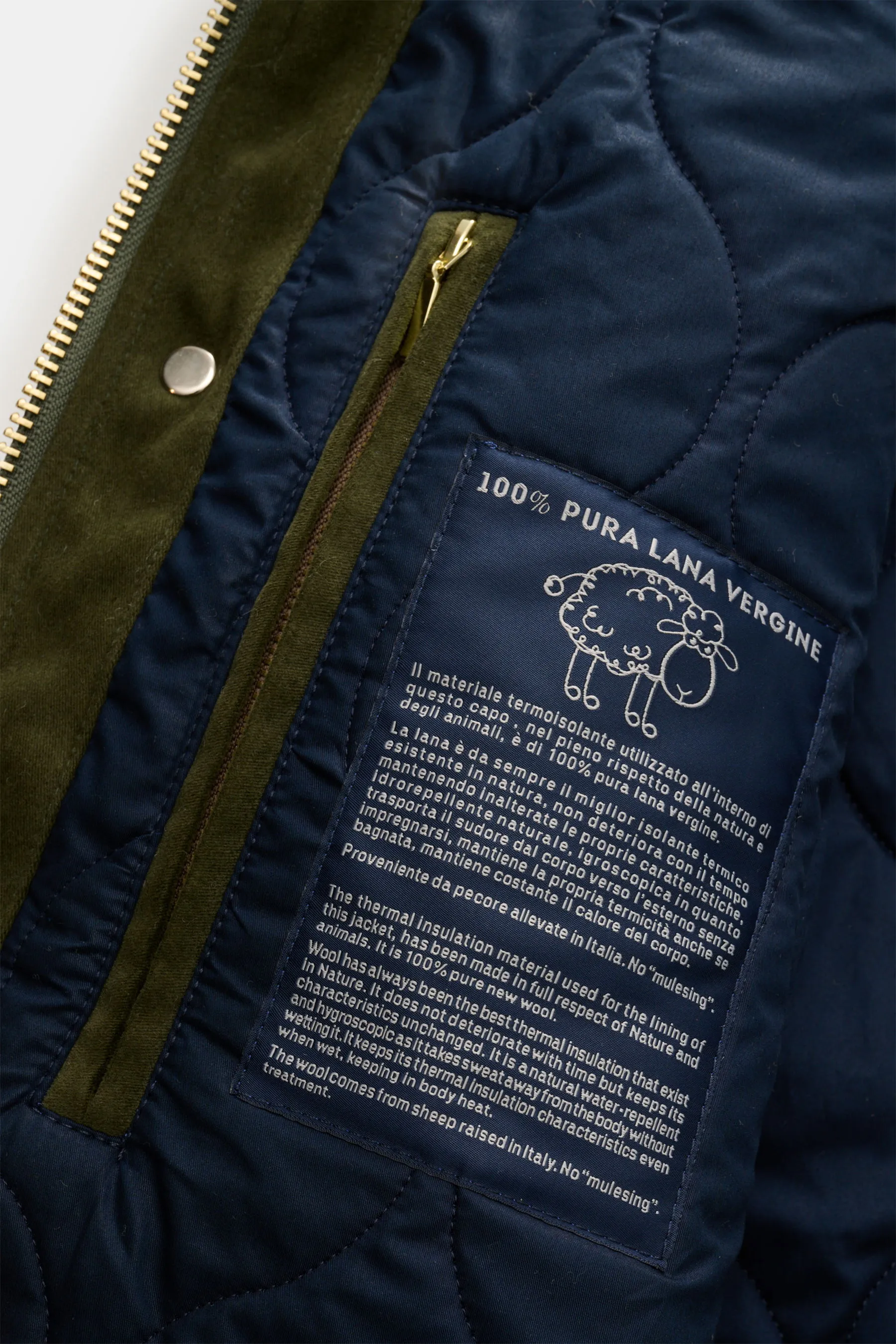 Manifattura Ceccarelli - Herren - Wachsjacke 'New Fisherman' oliv – Bild 7