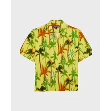 Vilebrequin - Palms Offset Hemd Aus Baumwolle Für Herren - Hemd - Charli - Gelb - Größe XXXL Vilebrequin - Palms Offset Hemd Aus Baumwolle Für Herren - Hemd - Charli - Gelb - Größe XXXL