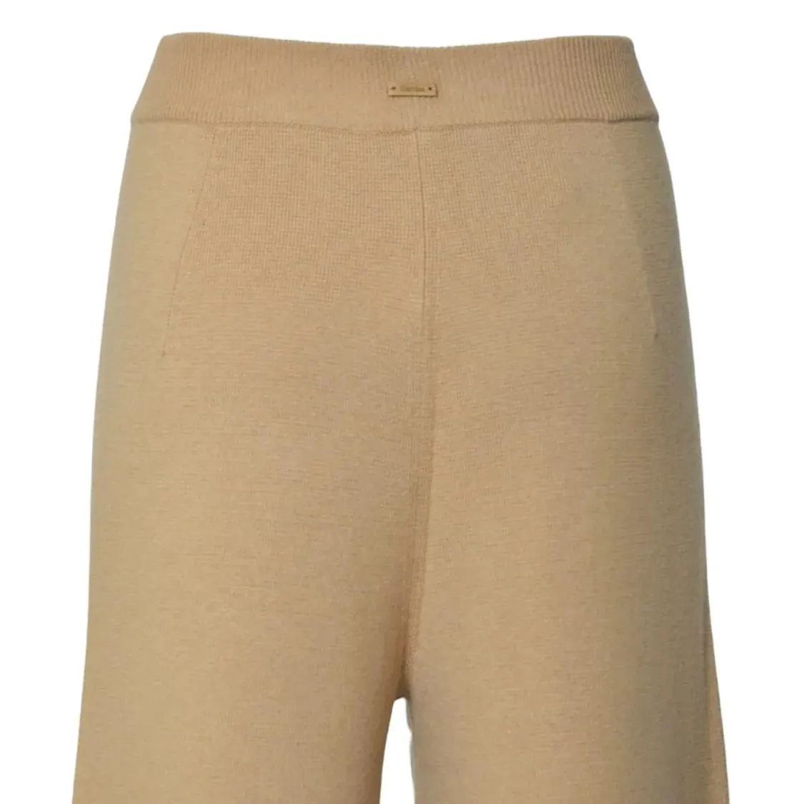Max Mara - Wide-Leg Camel Trousers With High Waist - Größe S - beige – Bild 2