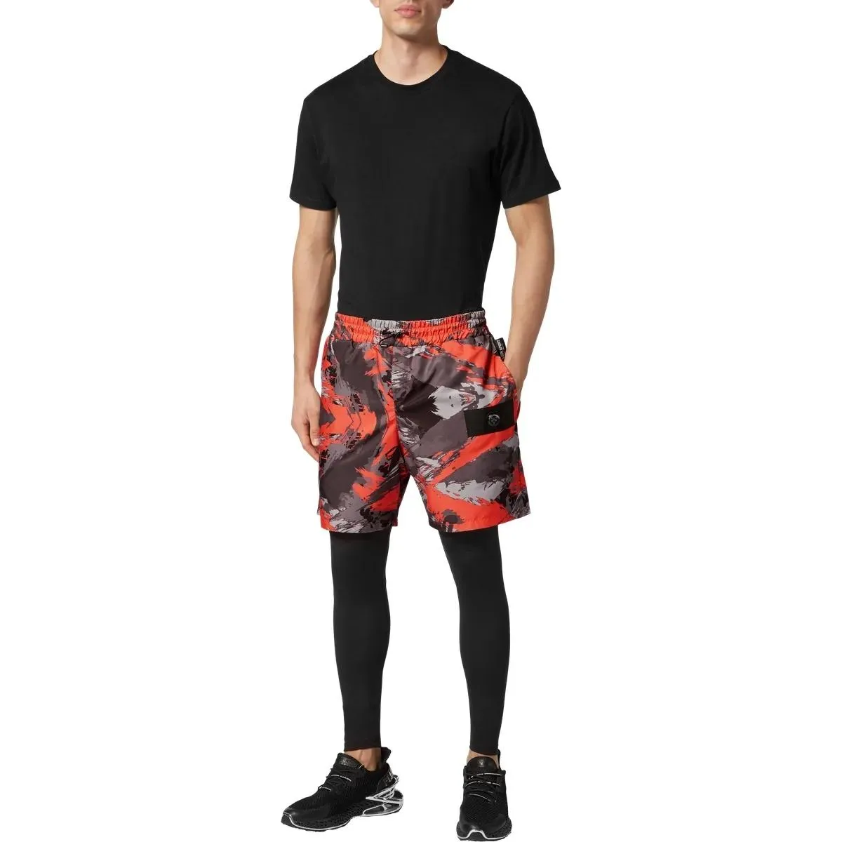 Plein Sport - Jogginghose Camouflage - Größe 3XL - schwarz – Bild 2