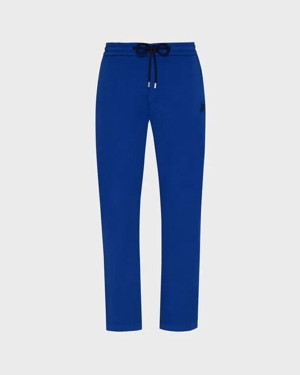 Vilebrequin - Solid Baumwollhose Mit Elastikbund Für Herren - Jeanshose - Clemence - Blau - Größe 34 Vilebrequin - Solid Baumwollhose Mit Elastikbund Für Herren - Jeanshose - Clemence - Blau - Größe 34