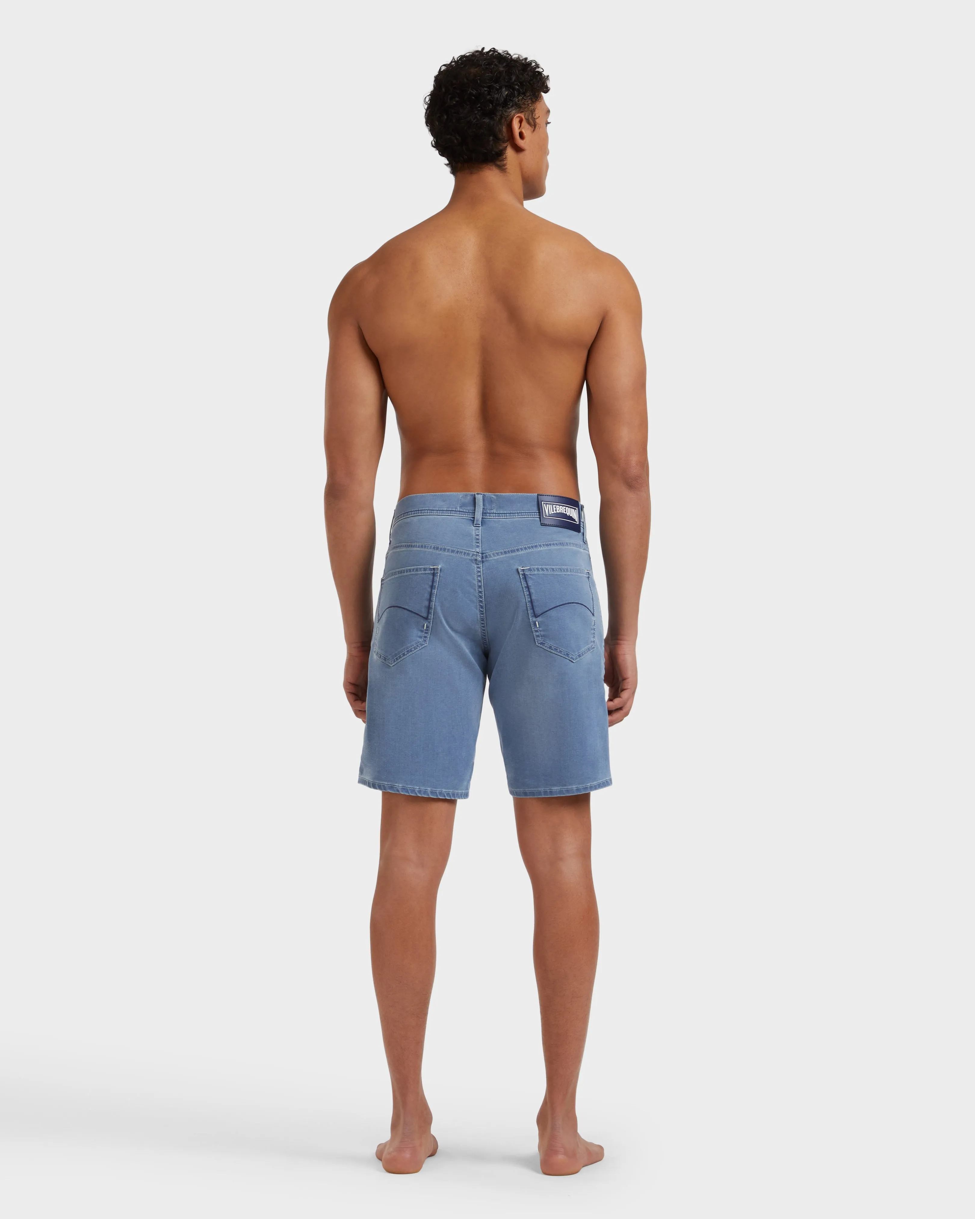 Vilebrequin - Turtles Net Denim-bermudashorts Für Herren - Bermuda - Garonne - Blau - Größe 36 – Bild 4