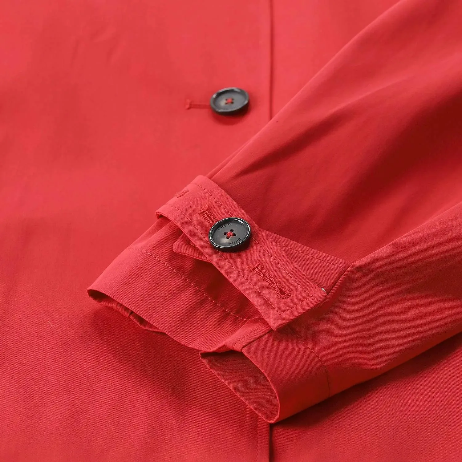 TOTEME - Trenchcoat aus Bio-Baumwolle - Größe 40 - rot – Bild 3