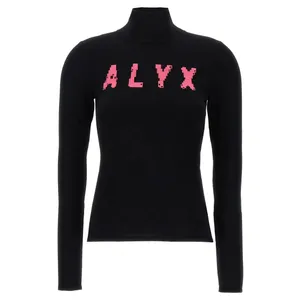 1017 Alyx 9Sm - Fitted Viscose Blend Sweater - Größe S - schwarz 1017 Alyx 9Sm - Fitted Viscose Blend Sweater - Größe S - schwarz
