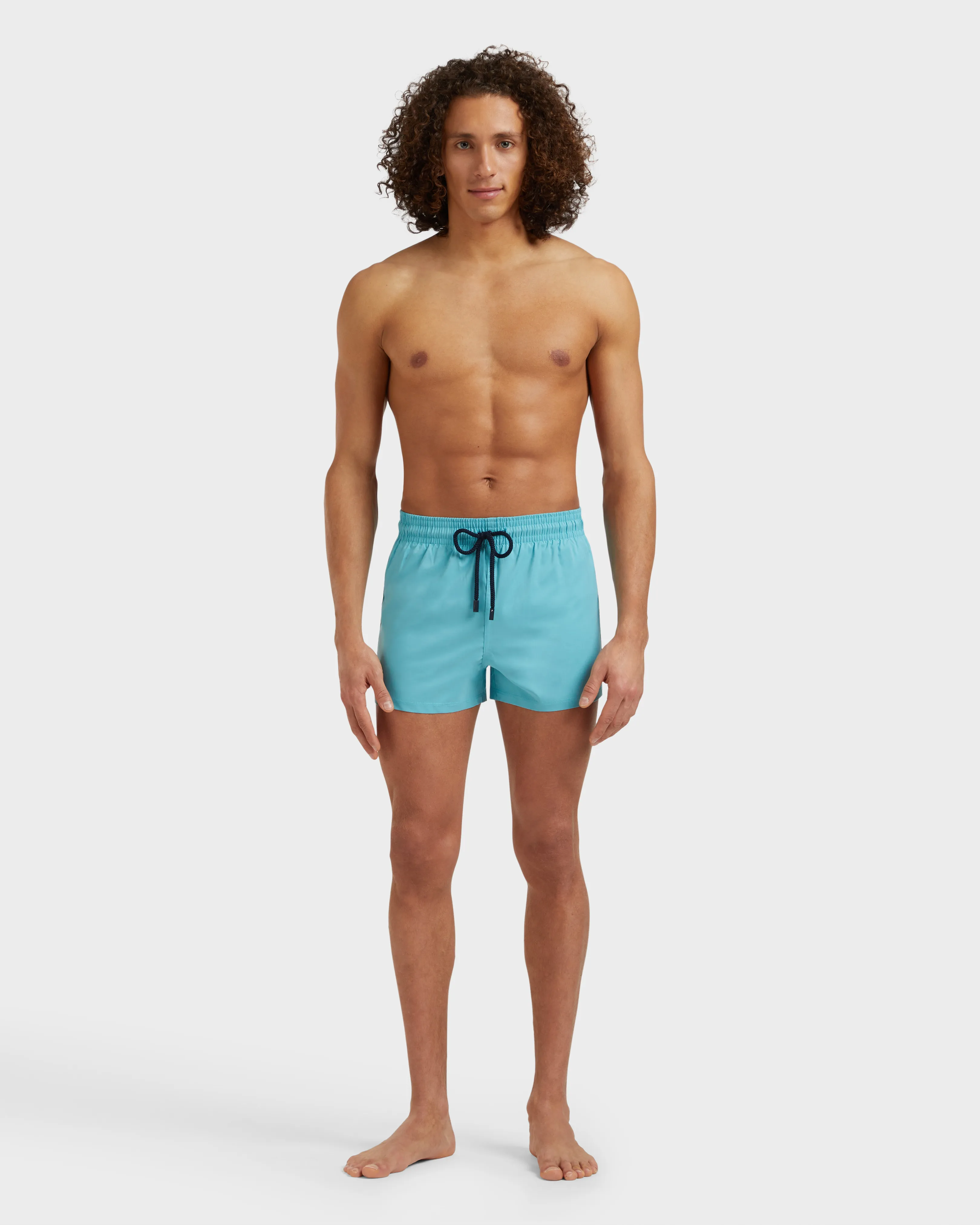 Vilebrequin - Kurze Und Figurbetonte Einfarbige Stretch-bademode Für Herren - Bademode - Man - Violett - Größe XS – Bild 3