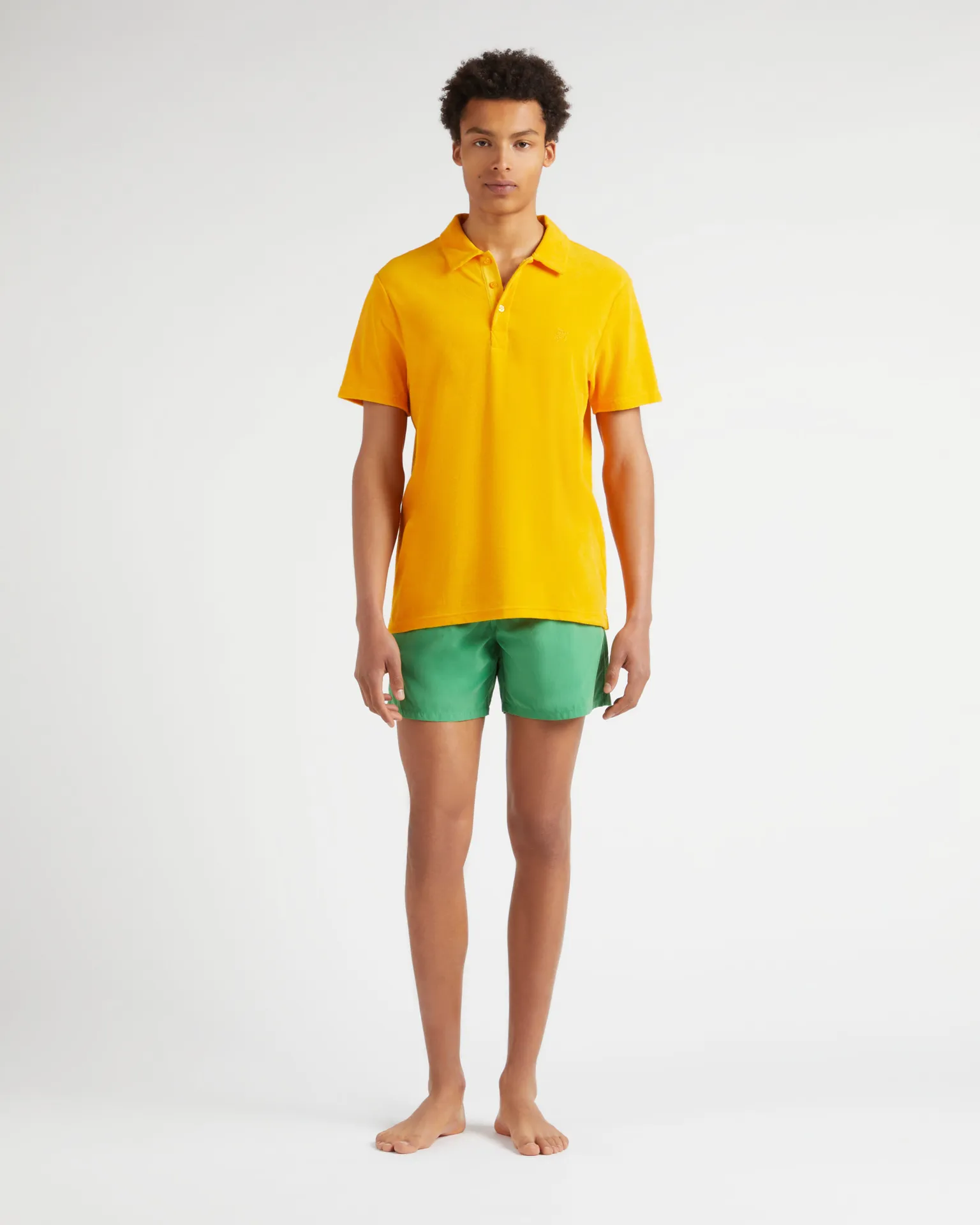 Vilebrequin - Solid Frottee-polohemd Für Herren - Polohemd - Phoenix - Orange - Größe XXXL – Bild 3