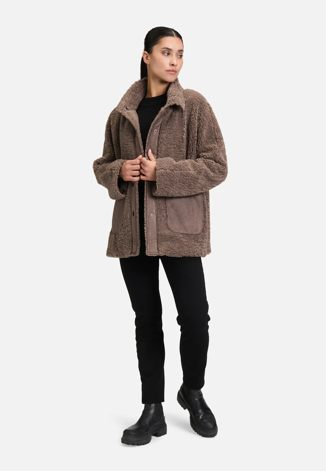 Outdoorjacke mit Plüsch – Bild 2