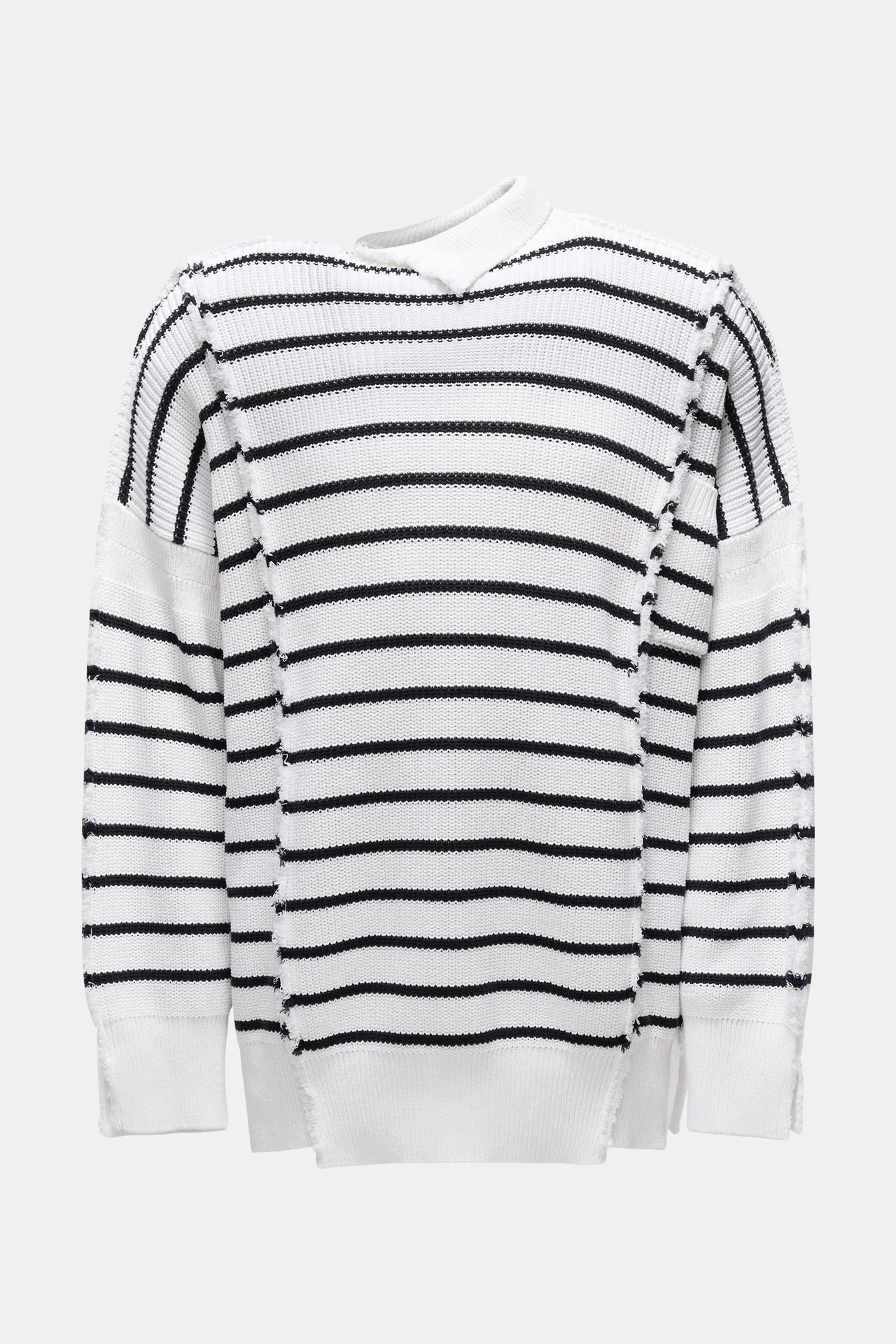 Marni - Herren - Pullover weiß/schwarz gestreift Marni - Herren - Pullover weiß/schwarz gestreift