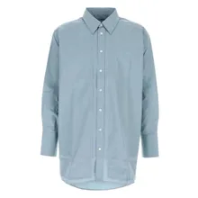 AMI Paris - Poplin Button-Down Shirt - Größe M - blau AMI Paris - Poplin Button-Down Shirt - Größe M - blau