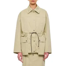 HALFBOY - Biege Parka With Drawstring Waist - Größe M - beige HALFBOY - Biege Parka With Drawstring Waist - Größe M - beige