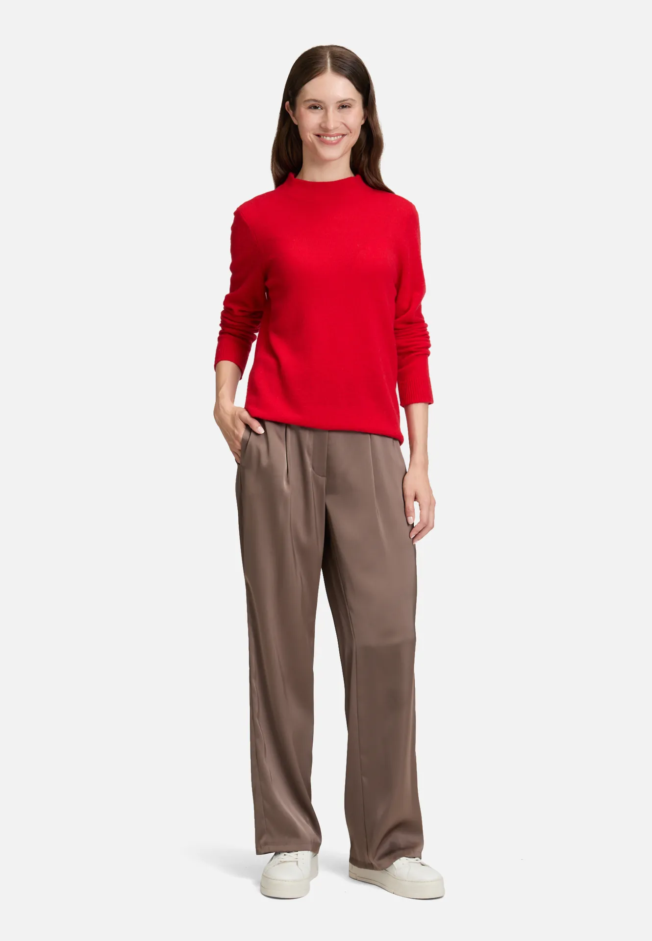 Kaschmir-Pullover mit Stehkragen – Bild 2