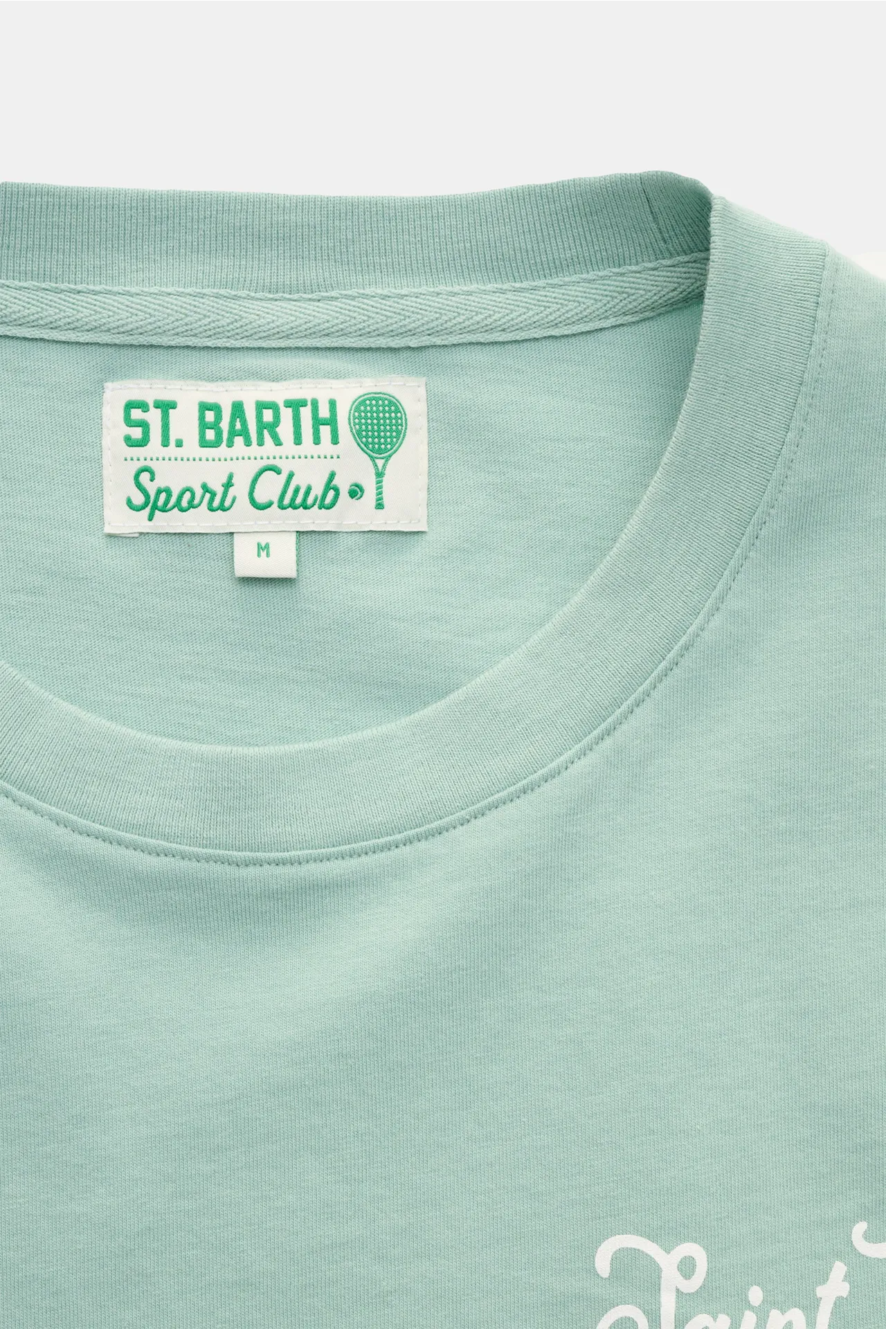 MC2 Saint Barth - Herren - Rundhals-T-Shirt 'Tennis Champ' mintgrün – Bild 2