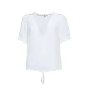 Barba - White Silk Crewneck Blouse - Größe 46 - weiß Barba - White Silk Crewneck Blouse - Größe 46 - weiß