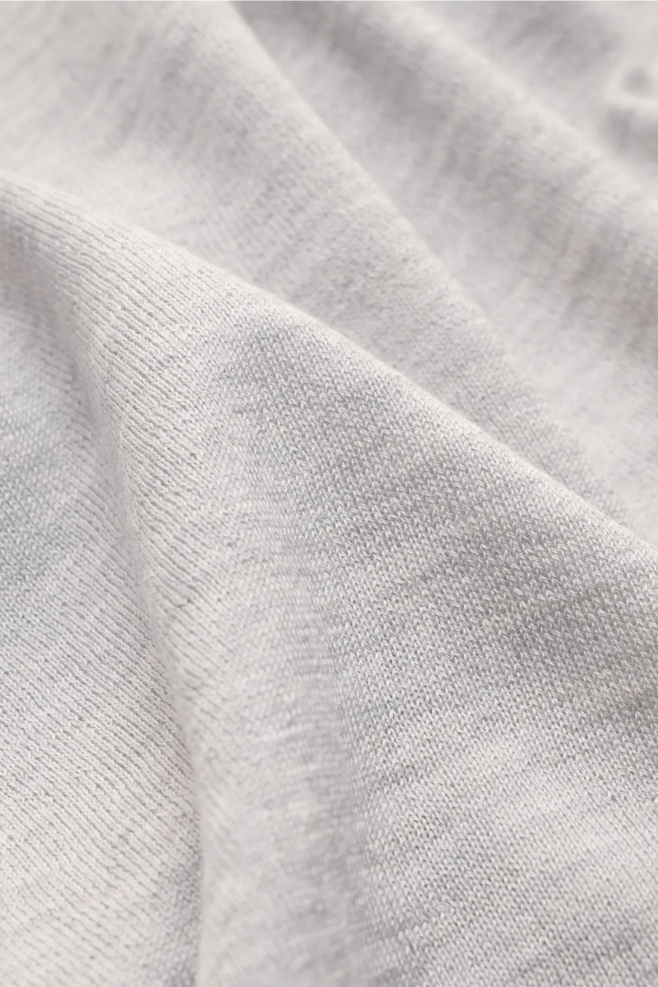 Malo - Herren - Cashmere Rundhalspullover hellgrau meliert – Bild 4