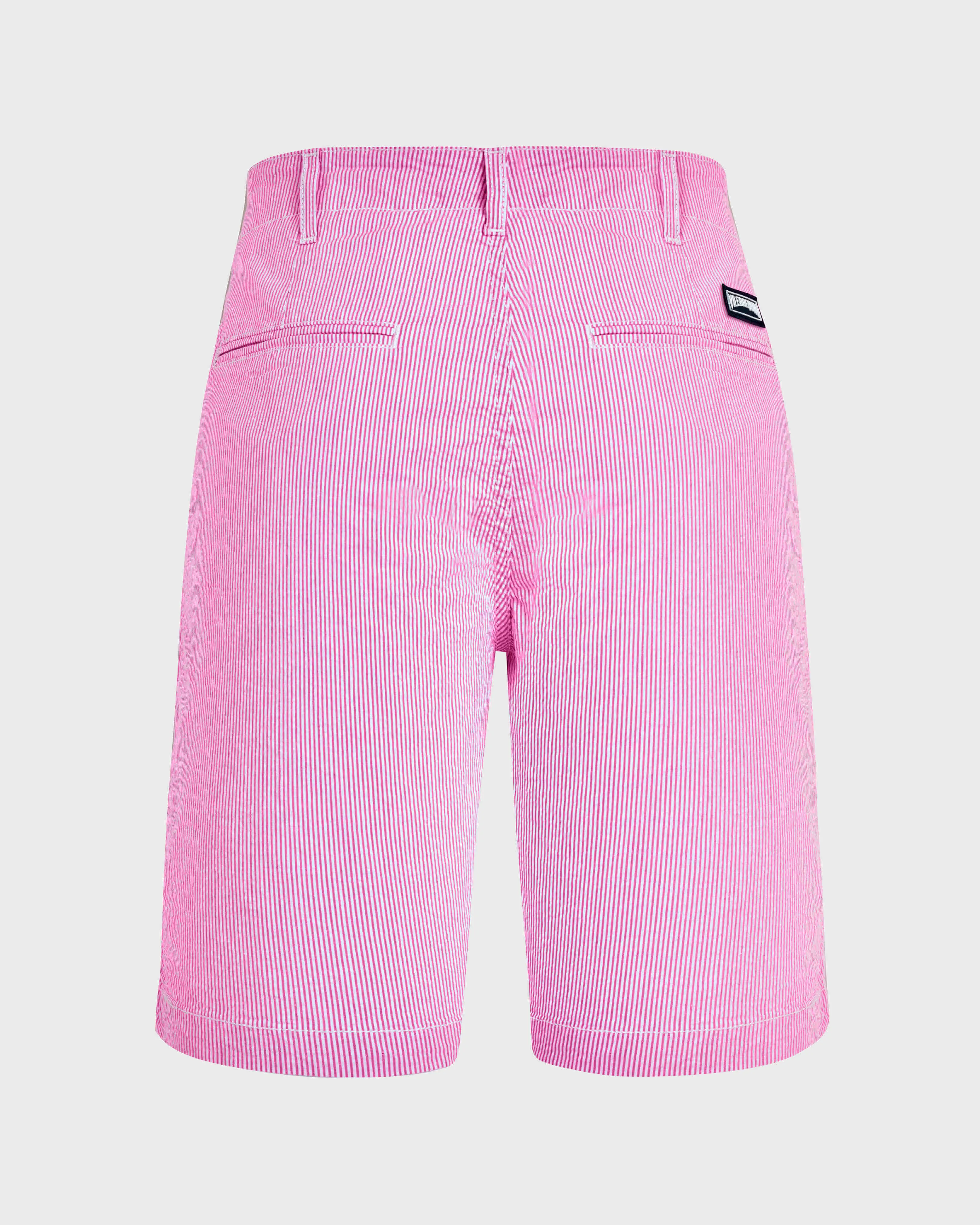 Vilebrequin - Seersucker Bermudashorts Aus Baumwolle Für Herren - Bermuda - Ponche - Rosa - Größe 38 – Bild 2