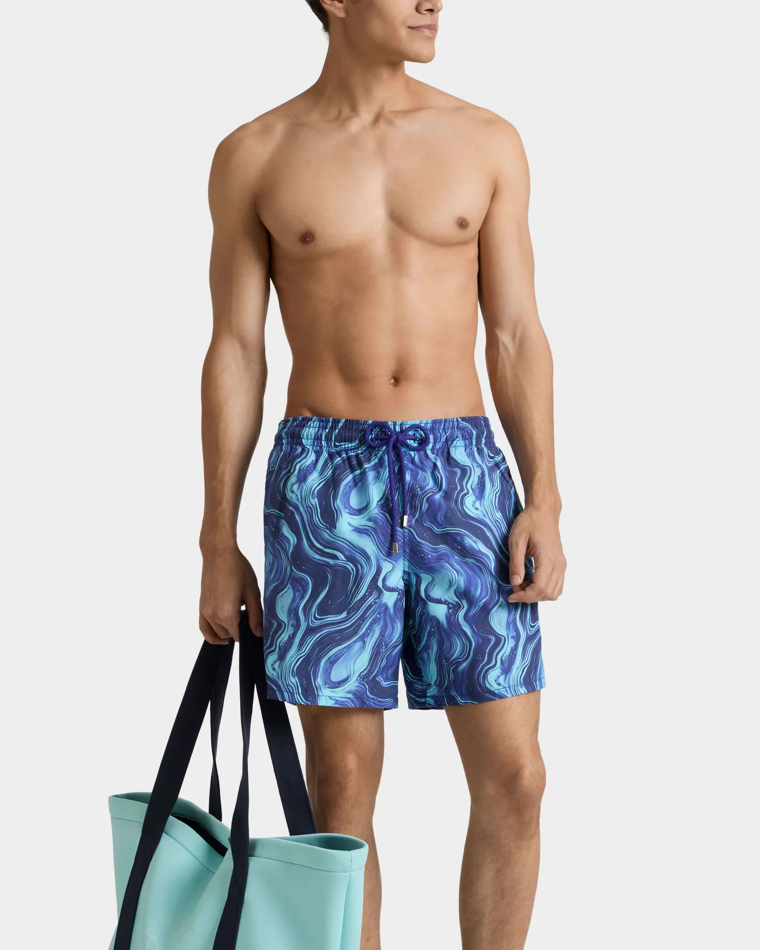 Vilebrequin - Marble Badeshorts Für Herren - Bademode - Moorea - Blau - Größe XXXL – Bild 3