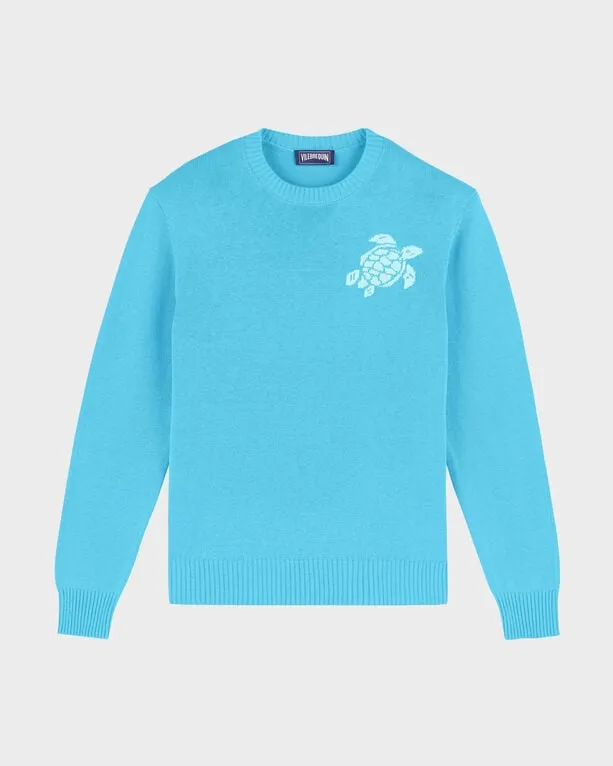 Vilebrequin - Turtle Pullover Aus Kaschmir Und Wolle Für Herren - Pullover - Rayol - Blau - Größe S Vilebrequin - Turtle Pullover Aus Kaschmir Und Wolle Für Herren - Pullover - Rayol - Blau - Größe S