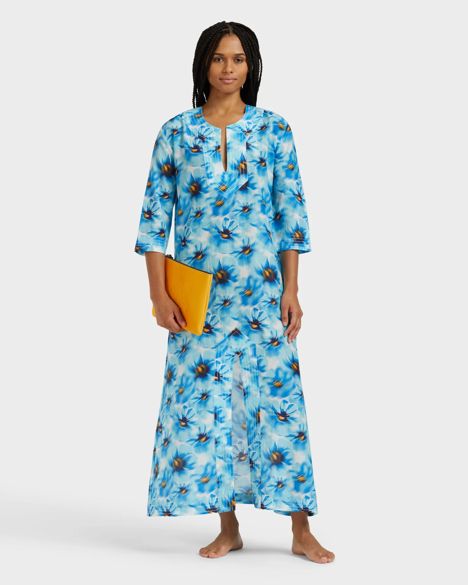 Vilebrequin - Poppies Kaftan Aus Baumwollvoile Für Damen - Kaftan - Leonor - Blau - Größe XS – Bild 5