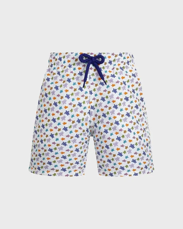 Vilebrequin - Micro Ronde Des Tortues Badeshorts Für Jungen - Bademode - Jim - Weiss - Größe 10 Vilebrequin - Micro Ronde Des Tortues Badeshorts Für Jungen - Bademode - Jim - Weiss - Größe 10