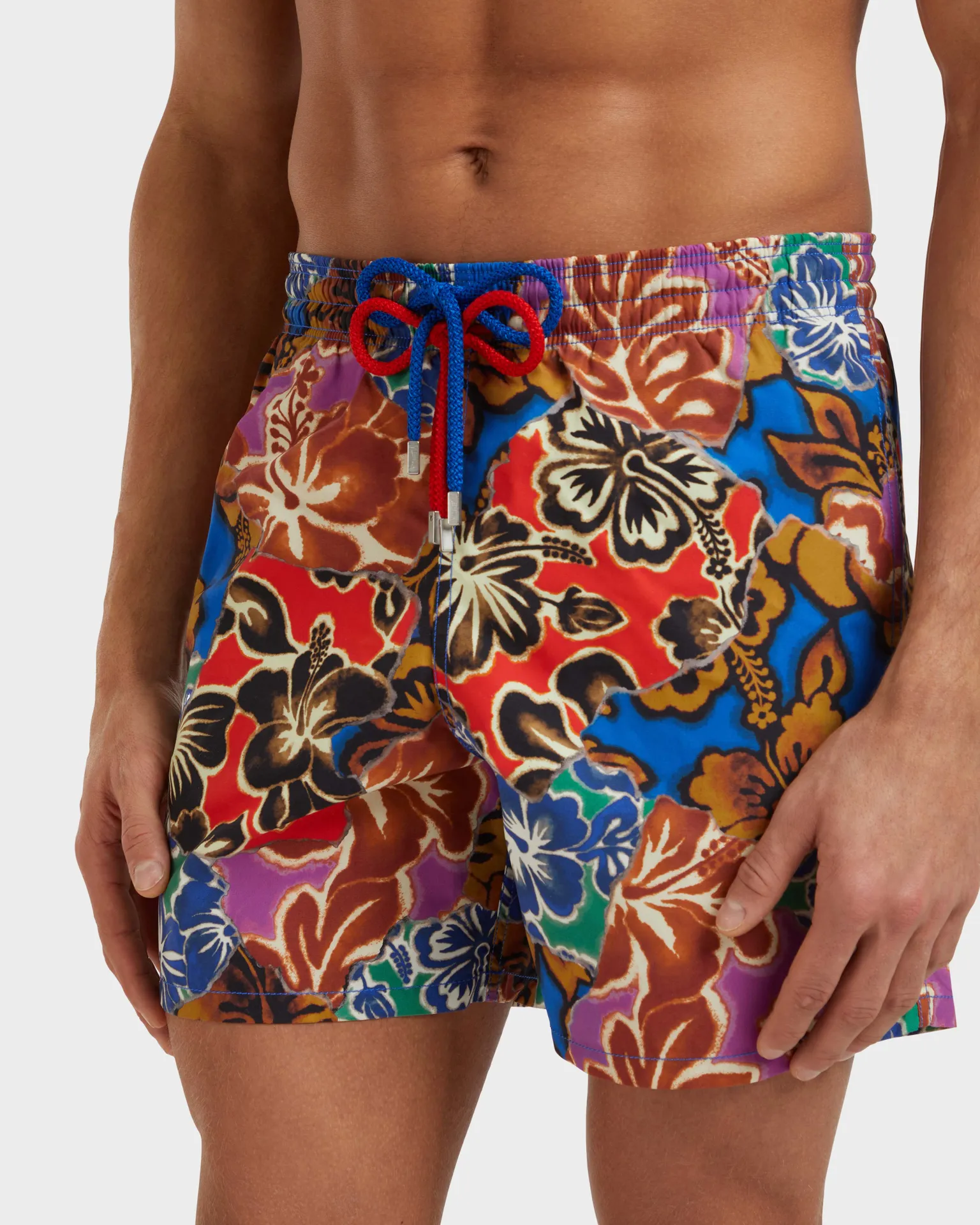 Vilebrequin - Men Swim Shorts Hawaiian Patchwork - Vbq X Palm Angels - Bademode - Moorea - Blau - Größe M – Bild 6
